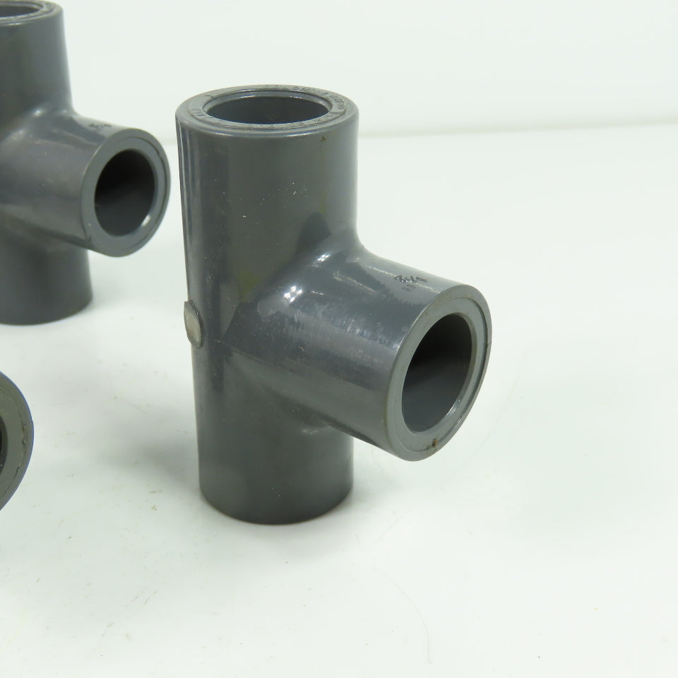 Colonial SCH-80 PVC-T D-2467 PVC Tee Fitting 1/2" ID Lot Of 10