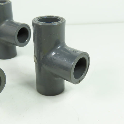 Colonial SCH-80 PVC-T D-2467 PVC Tee Fitting 1/2" ID Lot Of 10