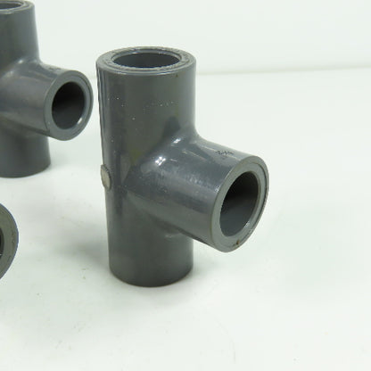 Colonial SCH-80 PVC-T D-2467 PVC Tee Fitting 1/2" ID Lot Of 10