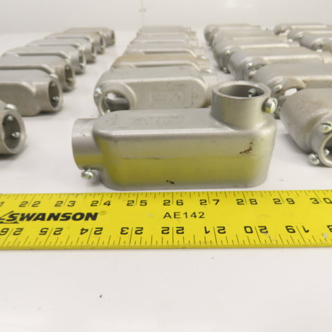Crouse-Hinds 1" Cast Aluminum Conduit Outlet Body (No Cover) Lot Of 28