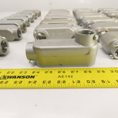 Crouse-Hinds 1" Cast Aluminum Conduit Outlet Body (No Cover) Lot Of 28