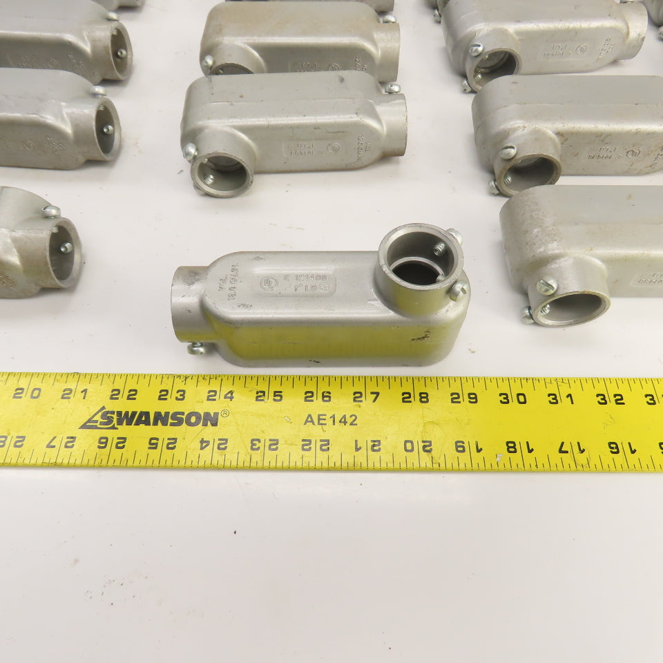 Crouse-Hinds 1" Cast Aluminum Conduit Outlet Body (No Cover) Lot Of 28