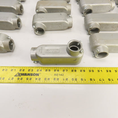 Crouse-Hinds 1" Cast Aluminum Conduit Outlet Body (No Cover) Lot Of 28