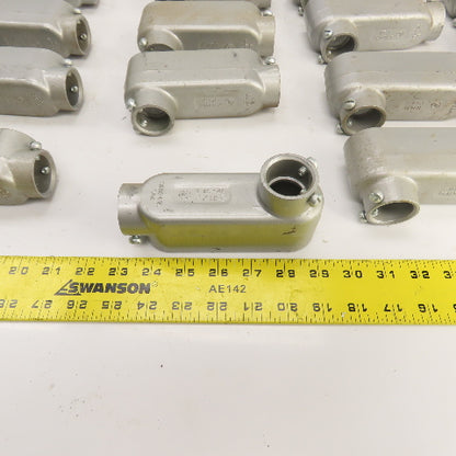 Crouse-Hinds 1" Cast Aluminum Conduit Outlet Body (No Cover) Lot Of 28
