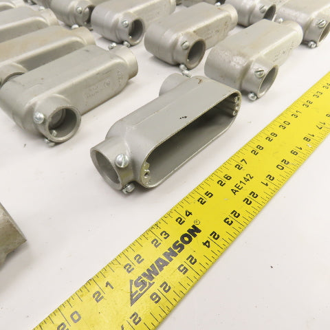 Crouse-Hinds 1" Cast Aluminum Conduit Outlet Body (No Cover) Lot Of 28
