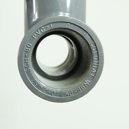 Colonial SCH-80 PVC-1 D-2467 PVC Tee Fitting 3/4" ID Lot Of 8