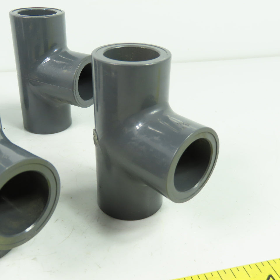 Colonial SCH-80 PVC-1 D-2467 PVC Tee Fitting 3/4" ID Lot Of 8