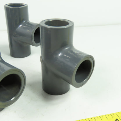 Colonial SCH-80 PVC-1 D-2467 PVC Tee Fitting 3/4" ID Lot Of 8
