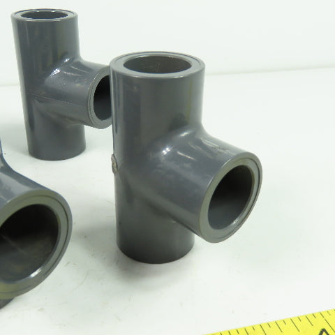 Colonial SCH-80 PVC-1 D-2467 PVC Tee Fitting 3/4" ID Lot Of 8