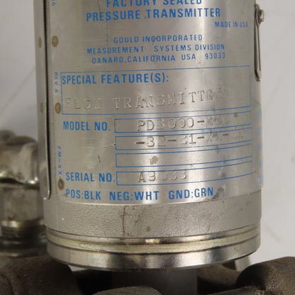 Gould 700BYKSS Stainless 4-Way Valve W/ PD3000-200 Pressure Transmitter