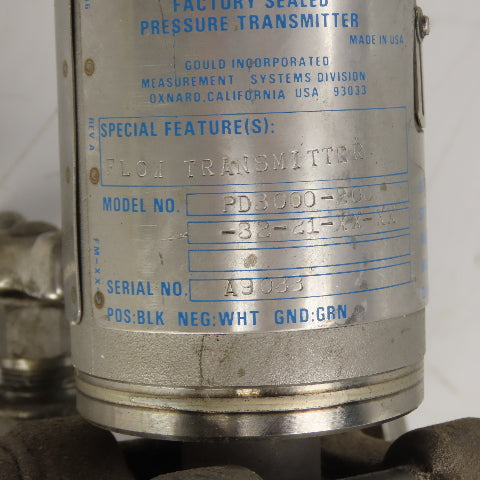 Gould 700BYKSS Stainless 4-Way Valve W/ PD3000-200 Pressure Transmitter