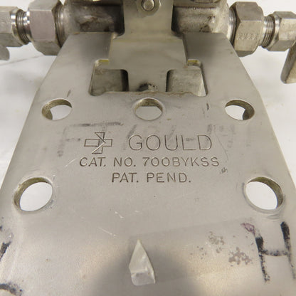 Gould 700BYKSS Stainless 4-Way Valve W/ PD3000-200 Pressure Transmitter