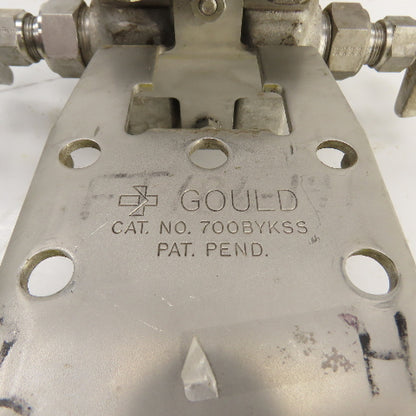 Gould 700BYKSS Stainless 4-Way Valve W/ PD3000-200 Pressure Transmitter