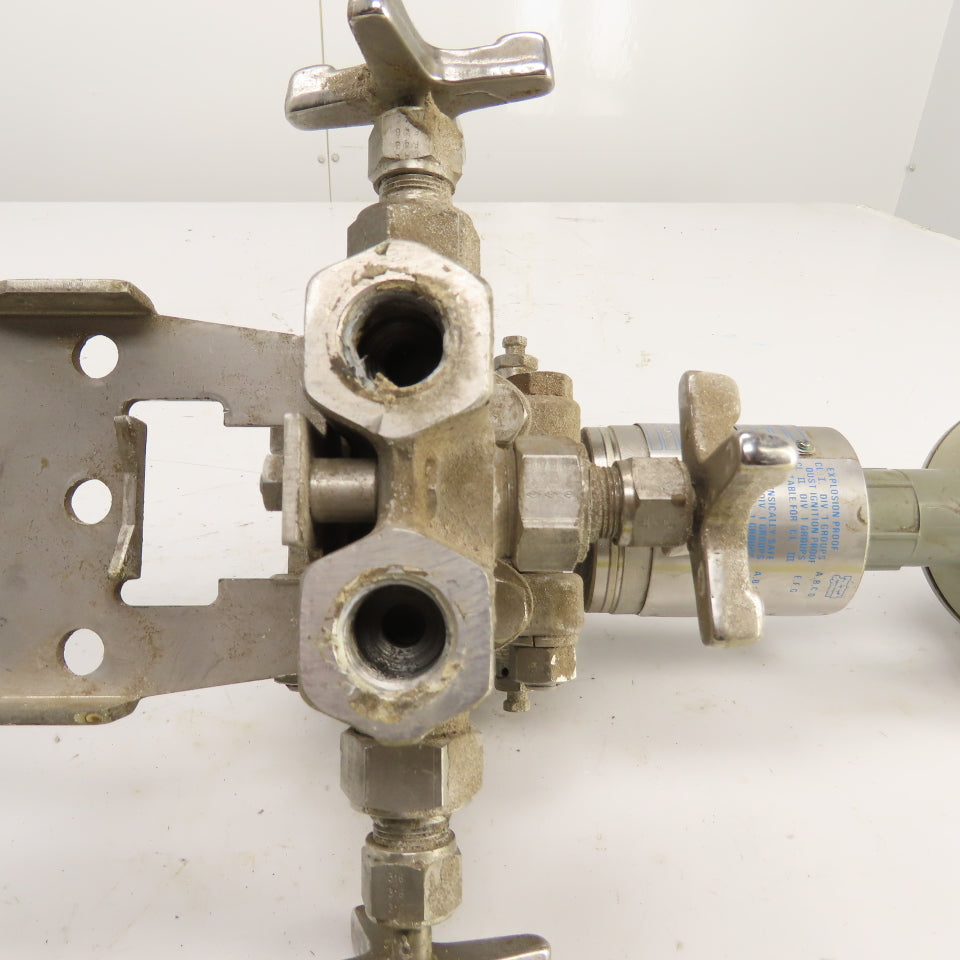 Gould 700BYKSS Stainless 4-Way Valve W/ PD3000-200 Pressure Transmitter