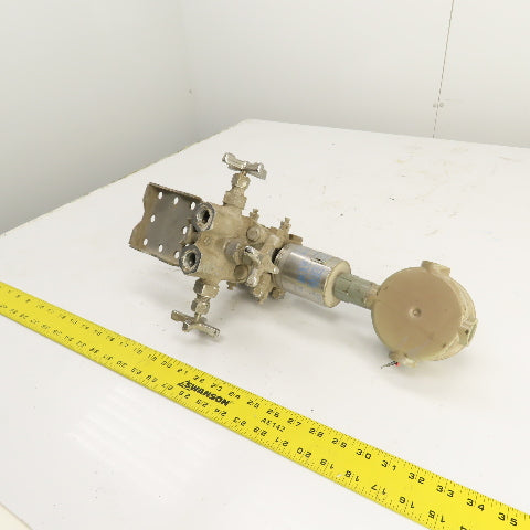Gould 700BYKSS Stainless 4-Way Valve W/ PD3000-200 Pressure Transmitter