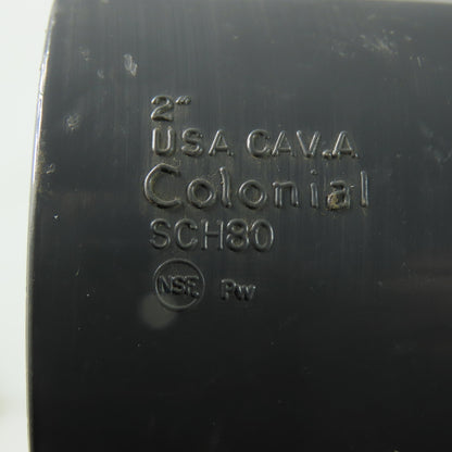 Colonial 2" SCH80 90° PVC Elbow Lot Of 5