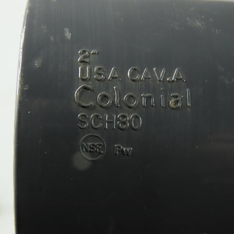 Colonial 2" SCH80 90° PVC Elbow Lot Of 5
