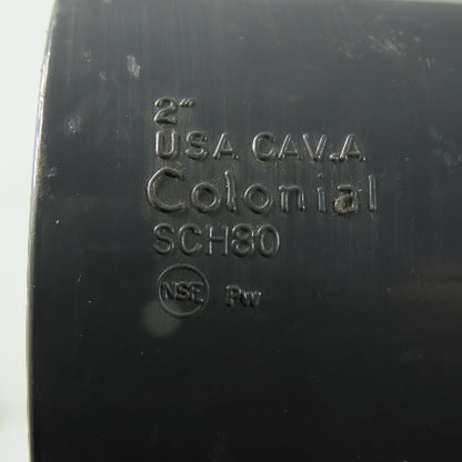 Colonial 2" SCH80 90° PVC Elbow Lot Of 5