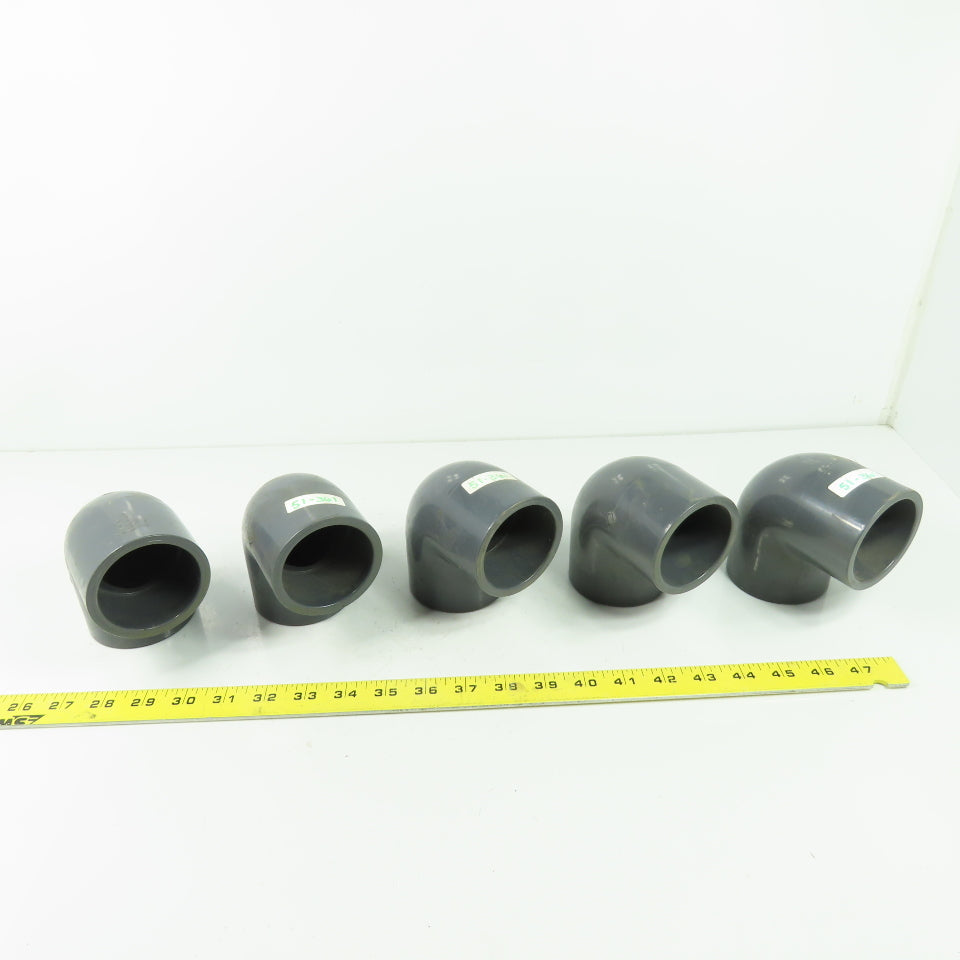 Colonial 2" SCH80 90° PVC Elbow Lot Of 5