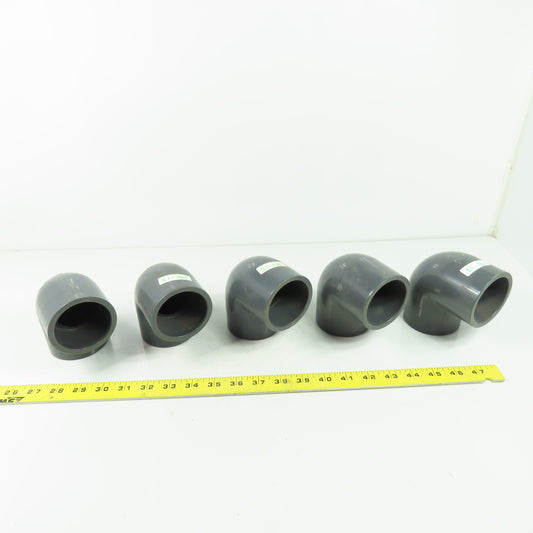 Colonial 2" SCH80 90° PVC Elbow Lot Of 5