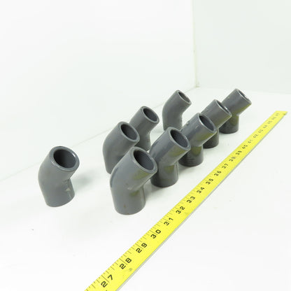 Colonial 1" SCH-80 45° PVC Elbow Lot Of 9