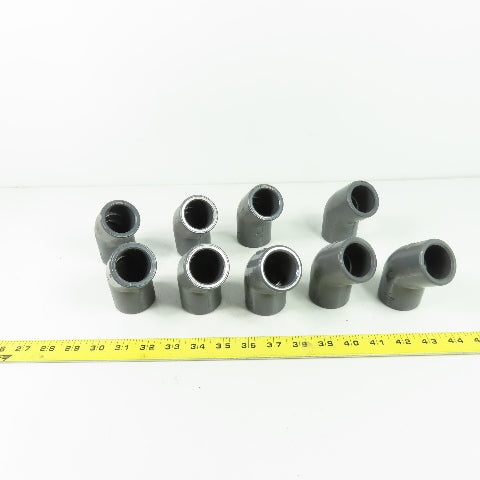 Colonial 1" SCH-80 45° PVC Elbow Lot Of 9