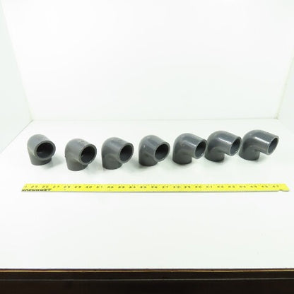 Colonial 1-1/4" SCH-80 90° PVC Elbow Lot Of 7