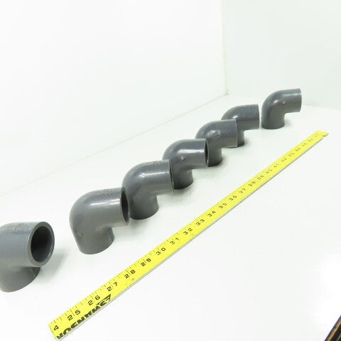 Colonial 1-1/4" SCH-80 90° PVC Elbow Lot Of 7