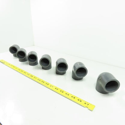 Colonial 1-1/4" SCH-80 90° PVC Elbow Lot Of 7