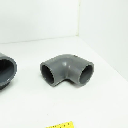 Colonial 1-1/4" SCH-80 90° PVC Elbow Lot Of 7