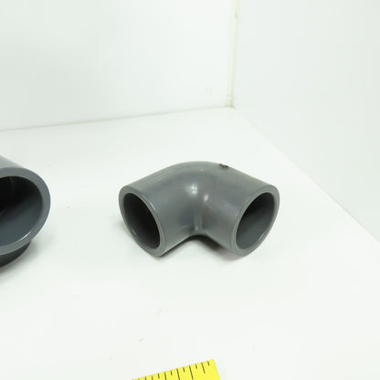 Colonial 1-1/4" SCH-80 90° PVC Elbow Lot Of 7