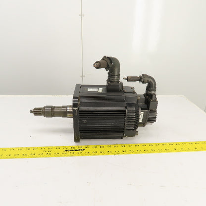 Yaskawa SGMGH-44A2A-YR15 4400W AC Servo Motor 1500RPM 200V 45.0A W/ Encoder