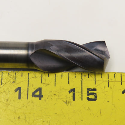 Kennametal 39/64" Diam. 2 Flute Twist Solid Carbide Drill 118° 1/2" Shank