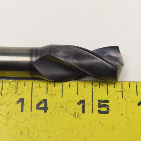 Kennametal 39/64" Diam. 2 Flute Twist Solid Carbide Drill 118° 1/2" Shank