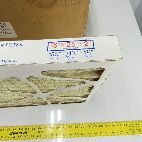 Purolator HI-E40 Pleated Panel Air Filter 16"x 25"x 2" 541058 Lot Of 7