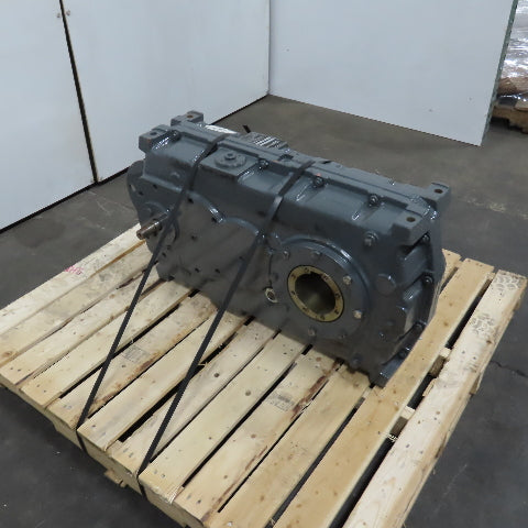 Kone HSC42252GX401-160 159.69:1 Ratio Right Angle Gear Reducer 110 x 28mm Shafts