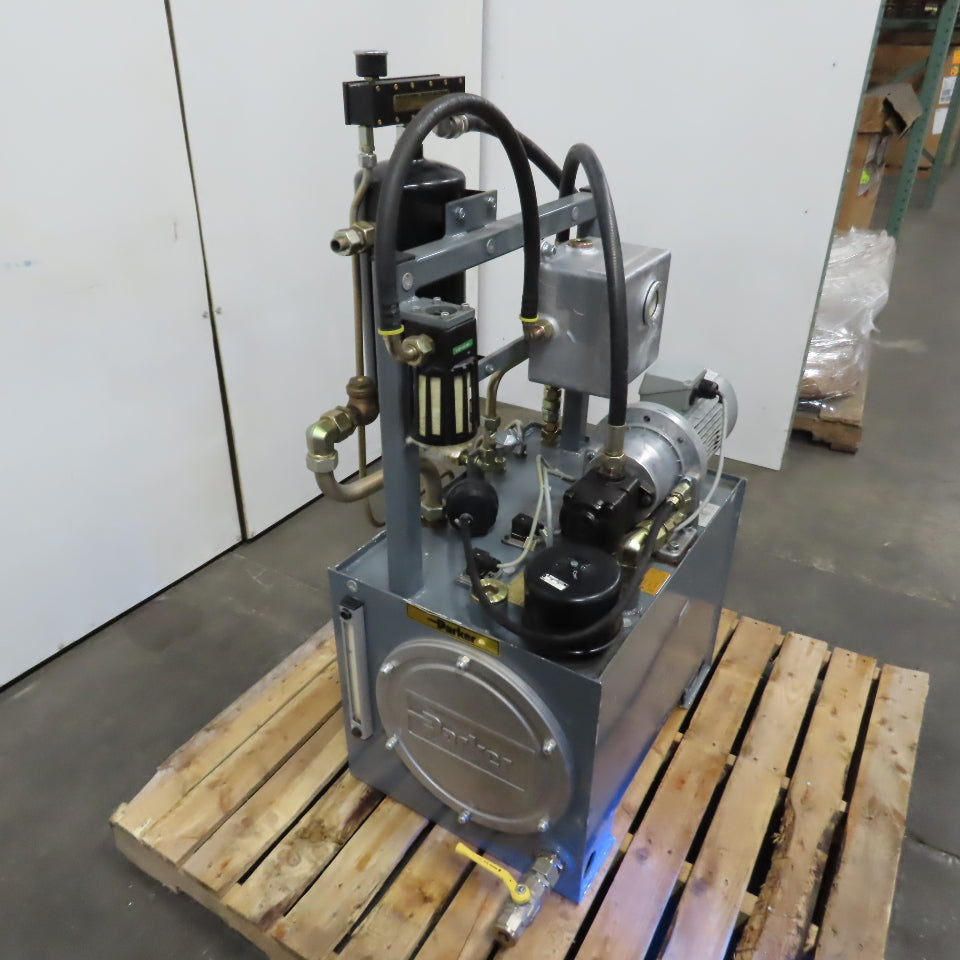 Parker PADC 25 Gallon Hydraulic Power Unit QX21-010R Pump &	Volkmann Multijector