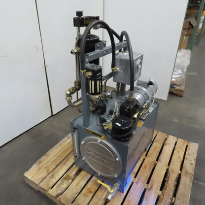 Parker PADC 25 Gallon Hydraulic Power Unit QX21-010R Pump &	Volkmann Multijector