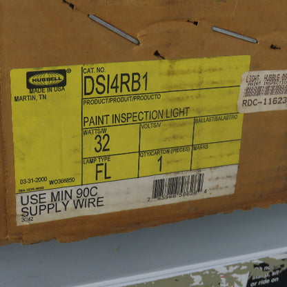 Hubbell DSI4RB1 Paint Inspection Light 32W 120V 48" OAL