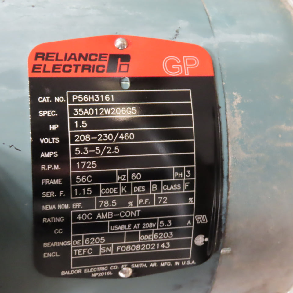Parker H-Pak H1X9631/10 10 Gallon 1.5HP Hydraulic Power Unit 230/460V 0.6/0.9GPM