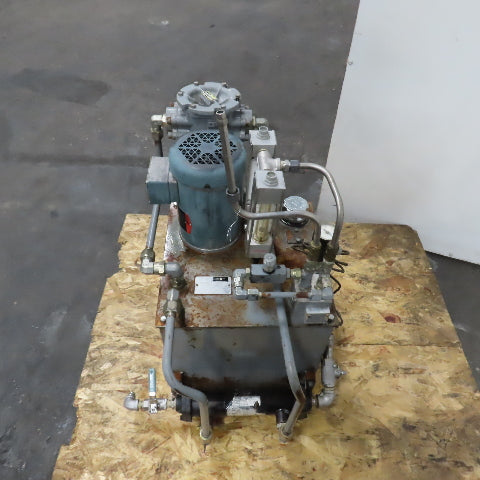 Parker H-Pak H1X9631/10 10 Gallon 1.5HP Hydraulic Power Unit 230/460V 0.6/0.9GPM