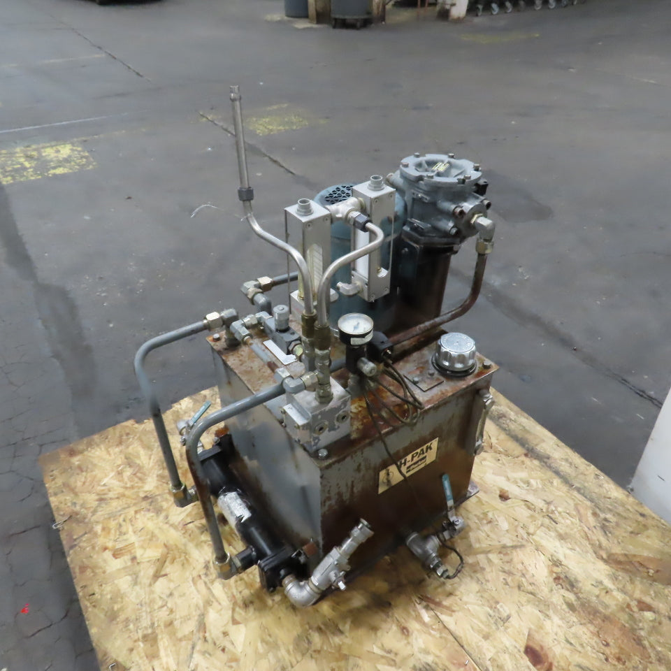Parker H-Pak H1X9631/10 10 Gallon 1.5HP Hydraulic Power Unit 230/460V 0.6/0.9GPM
