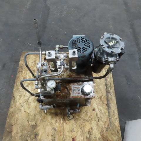 Parker H-Pak H1X9631/10 10 Gallon 1.5HP Hydraulic Power Unit 230/460V 0.6/0.9GPM