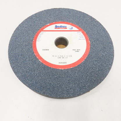 Radiac Abrasives 930969 10 x 1-1/4 x 1-1/4 A36 05 V1 Grinding Wheel 2485RPM Max