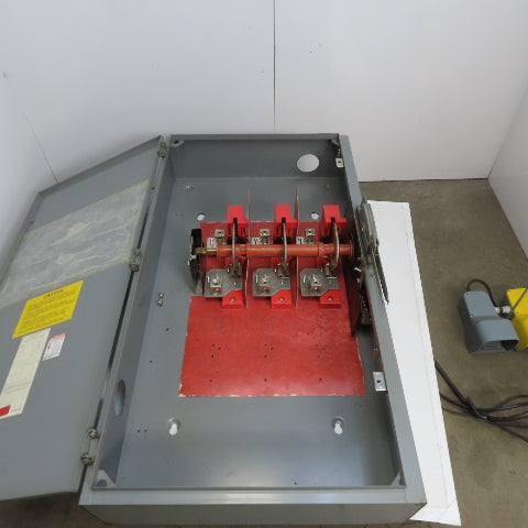 Square D HU365 Ser 2 400A 600V Heavy Duty Non Fusible Safety Switch Disconnect