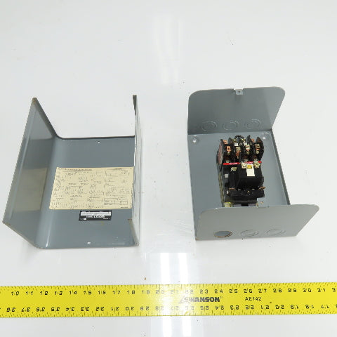Square D 8903 LLG 20 Ser B Enclosed Lighting Contactor 600V 250VDC 120V Coil