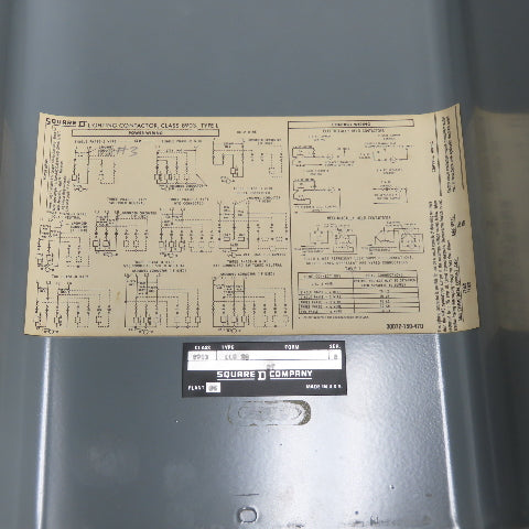 Square D 8903 LLG 20 Ser B Enclosed Lighting Contactor 600V 250VDC 120V Coil