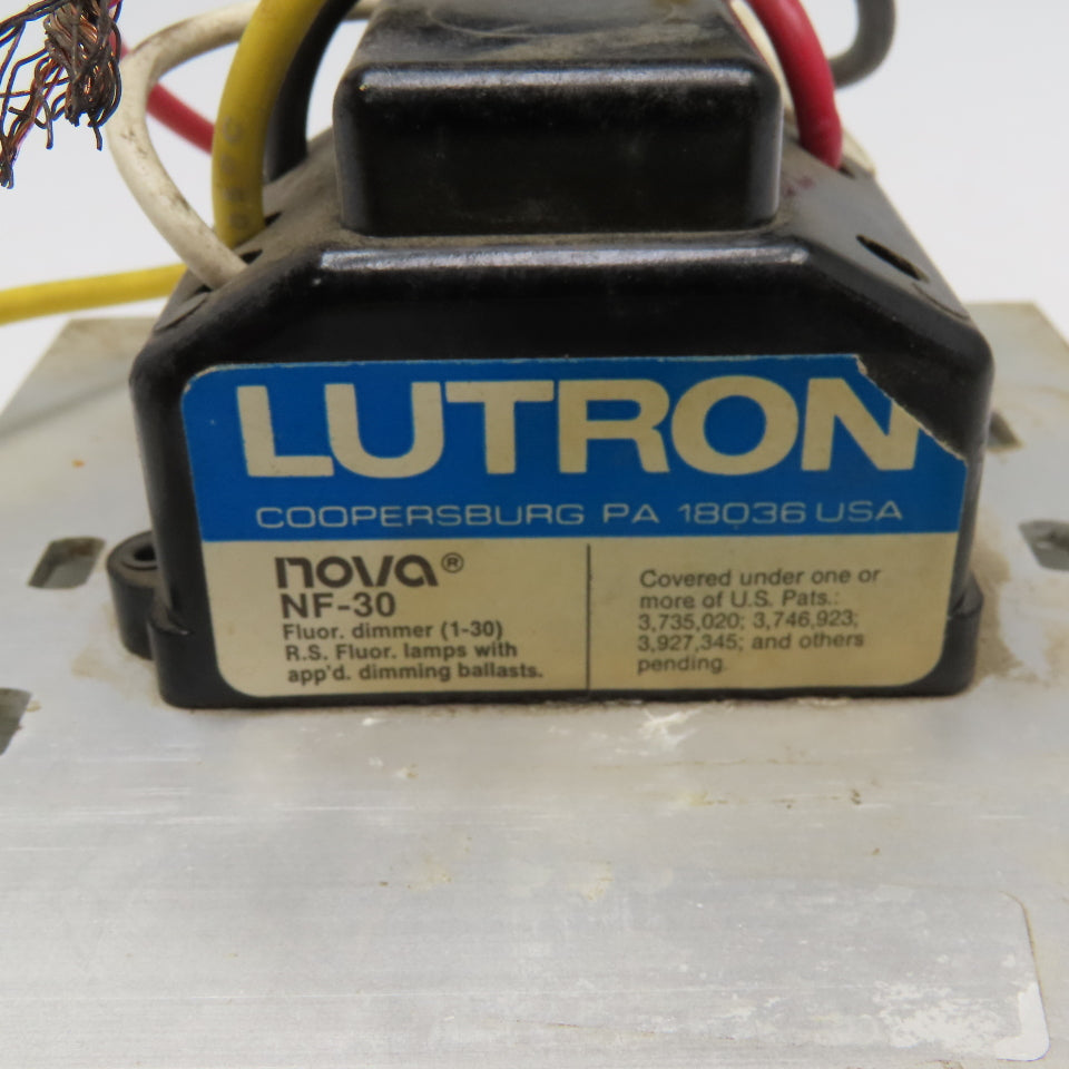 Lutron NF-30 Nova Fluorescent Dimmer Switch 12.9A 120V 60Hz