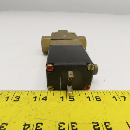 Burkert 340-C-7/16-B 3 Way Solenoid Valve 3/8", 3/4" Ports 24V 60Hz Coil