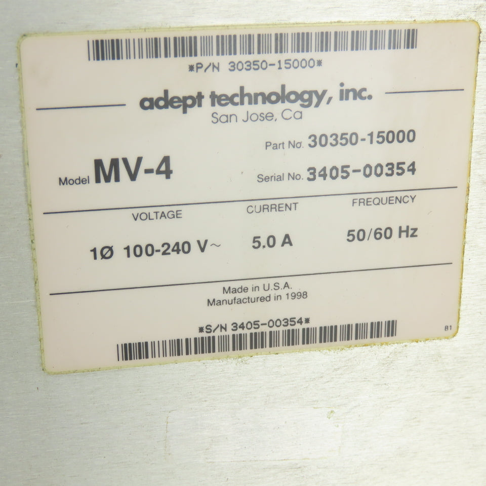 Adept Technology 30350-15000 100-240V 5A Slot Rack 50/60Hz